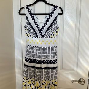 Kay Unger Sleeveless Cotton Dress Size 4